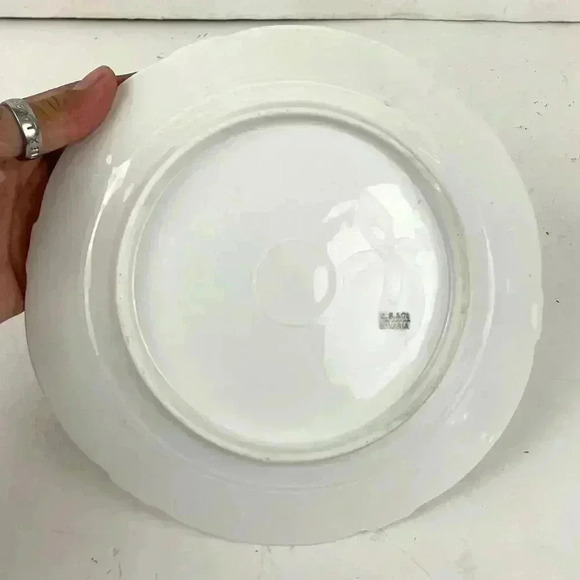 VTG ZS & Co Bavaria Lady With Cupid Decorative Porcelain Plate 7" Cherub Gold - Picture 2 of 10